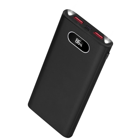 Fresh Fab Finds 22.5W Super Fast Charging Power Bank - 20000mAh, LED Display, Flashlight - iPhone Samsung FFF-Black-GPCT3874