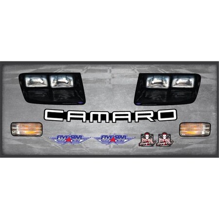 Five Star Mfg 140-410-ID Headlight Nose Only Graphics Kit 92 Camaro FIV140-410-ID