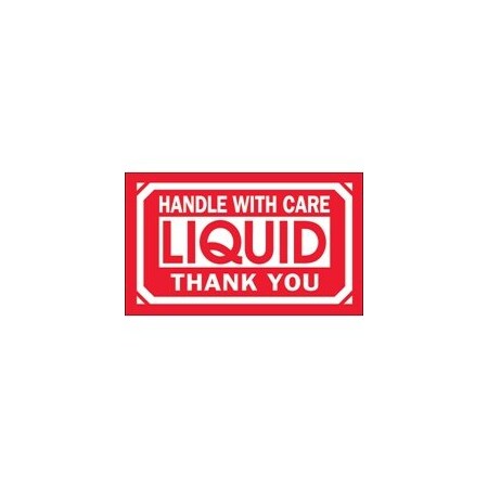 Bubblefast 3 x 5'' - ''Handle With Care - Liquid - Thank You'' Labels BFDL1064