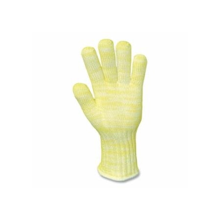 Wells Lamont 2610 Kevlar/Nomex Seamless Gloves, Cotton, Yellow/White, Small, 12PK 815-2610S