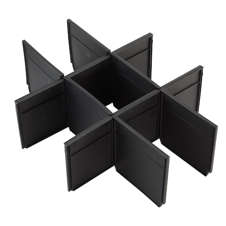 Milwaukee Tool Packout Drawer Divider Kit for 2-Drawer Tool Box, Plastic, 12-1/2 in L x 16-5/16 in W x 5 in H 48-22-8472