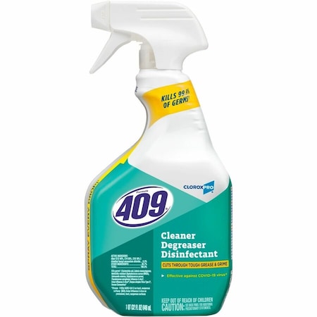 Formula 409 Cleaner/Degreaser Disinfectant, 32 Oz Trigger Spray Bottle, Liquid, Clear 35306