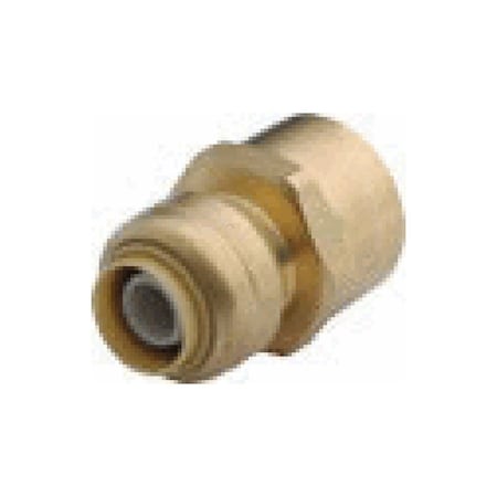 Sharkbite Push-Fit Straight Coupling - 3/4" X 3/4" Brass U016LF