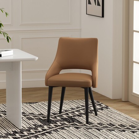 Manhattan Comfort Tremont Dining Chair in Saddle DC104-SD
