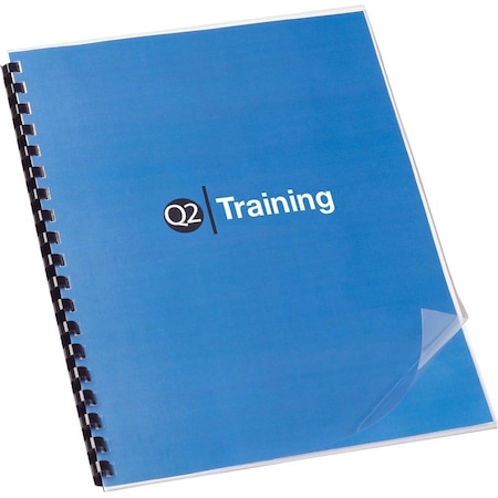 Acco Swingline GBC Clear View Presentation Binding System Cover, 11 x 8-1/2, Clear, 100/Box 2020025