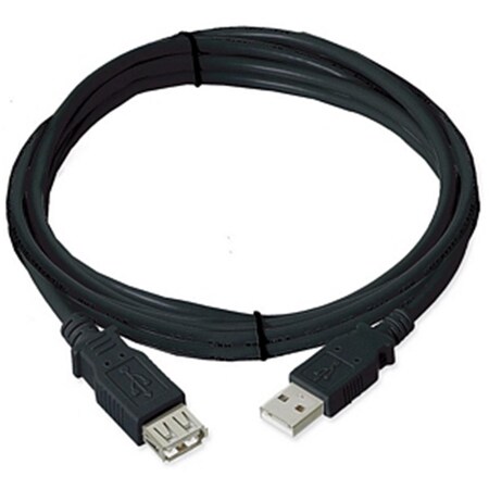 Fivegears USB 2.0 A Male To A Female, 6ft, Black FI276464