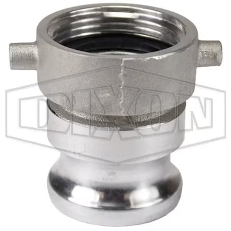 Dixon Cam and Groove Hydrant Adapter, 1-1/2 in, Female NST NH x Male Adapter, Aluminum, Domestic AHA1515ADP