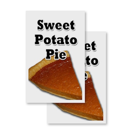 Signmission Sweet Potato Pie, Vinyl Decals Only 24 Inch x 36 Inch, Vinyl Decal, 2PK DSB-2436-2PACK-Sweet Potato Pie