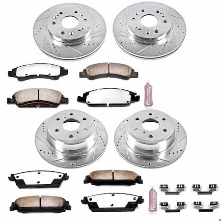 Powerstop FRONT & REAR TRUCK AND TOW BRAKE KIT K2070-36