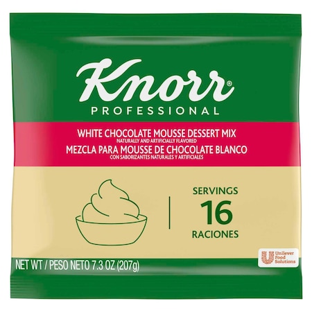 Knorr Professional White Chocolate Mousse Dessert Mix, 7.3 ounce, 10PK 4800192023