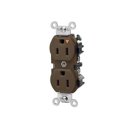 Leviton Industrial Series Heavy Duty Grade Duplex Receptacle, 15 Amp, 125 Volt 5262-IGB