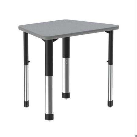 Correll Trapezoid 32 in W, 22 in L, 25 in to 35 in H, Particleboard, Gray Granite AD2232TF-TRP-15-09-13