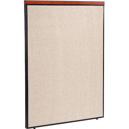 Global Industrial Interion Deluxe Office Partition Panel, 48-1/4"W x 61-1/2"H, Tan 277529TN