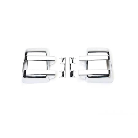 Putco Mirror Covers, Full Cover; Chrome Plated; ABS Plastic; Set Of 400123