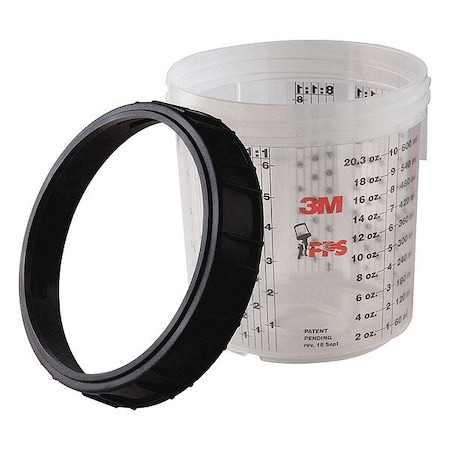 3M Midi Cup Liner, 13.5 oz. Size, Plastic, PK2 16122