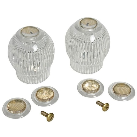 Danco Faucet Handle, Acrylic, For: Sterling Two Handle Tub/Shower Faucets 88671