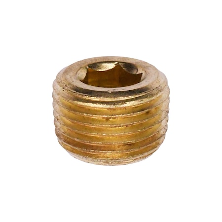 Auveco 7/16in Hex Countersunk Pipe Plug, 10PK 24250