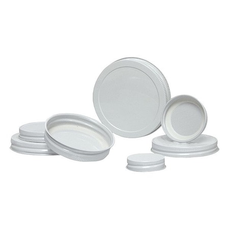 Qorpak Lab Bottle Caps, White, 70 mm Dia, PK1600 CAP-00465