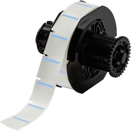 Brady Color Polyester Laboratory Labels 1 in H x 1 in W Blue, White 1500/RL B33-179-494-BL