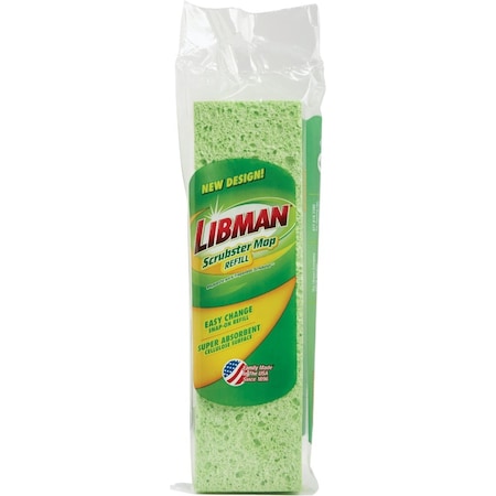 Libman Scrubster 9'' Sponge Mop Refill 3105