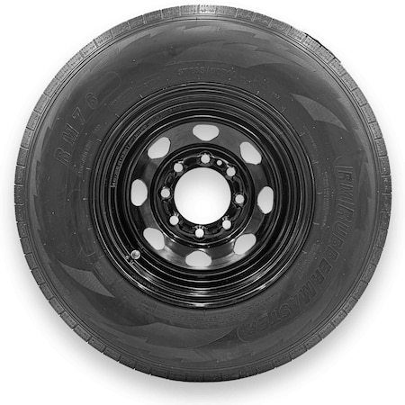 Rubbermaster - Steel Master ST235/80R16 10 Ply 8 On 6.5 Bolt, Black Wheel Assemblies 599336BLK