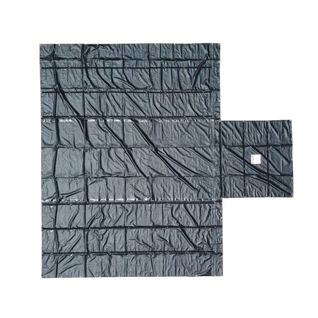 Mytee Products Heavy Duty 18oz Lumber Tarp 20x18 (6 ft Drop with 6 ft x 8 ft Flap) - Black LT6FT3PCE