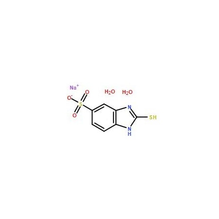 Ak Scientific 2-Mercapto-5-benzimidazolesulfonic acid sodium salt dihydrate (5g), CAS 207511-11-3 5677AL-5g