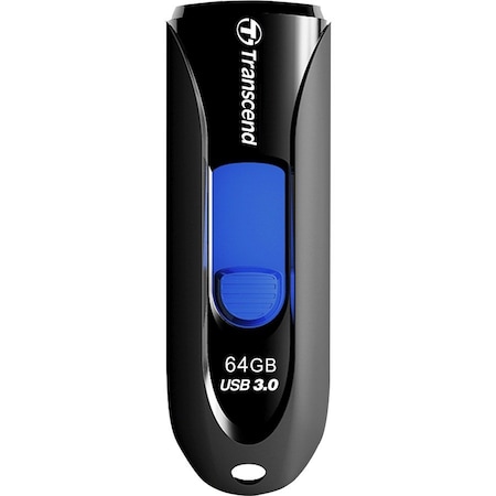 Transcend Information Transcend 64GB JetFlash 790 USB 3.0 Flash Drive - 64 GB - USB 3.0 - Black, Blue TS64GJF790K