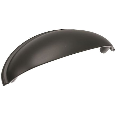 Amerock Cup Pulls Series Cabinet Pull, 31116 in L Handle, 114 in H Handle, 118 in Projection, Zinc BP22094FB