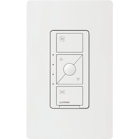 Lutron Speed Control, 120V AC, SPDT, 1.5 A PD-FSQN-WH