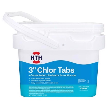 Hth Pool Care 3inin Tablet Chlorinating Chemicals 25 lb 42059