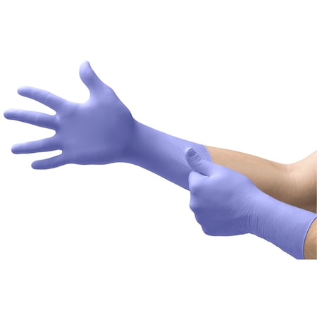 Ansell Microflex MegaPro, Disposable Gloves, Latex, Powder-Free, L, Blue MICL853