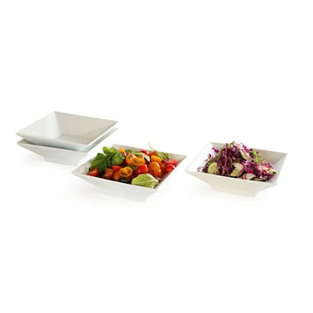 Rosseto Serving Solutions 8.5 in. Square Porcelain Bowl, 4PK CP002