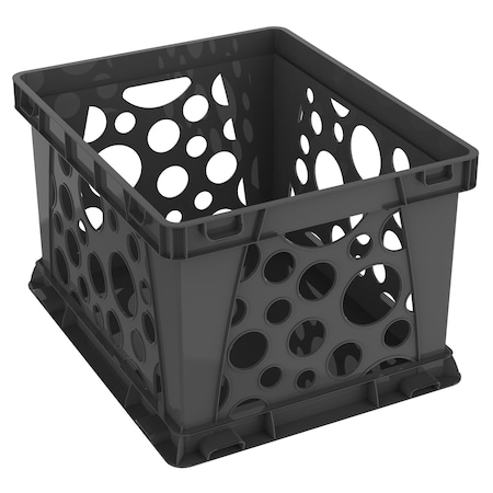 Storex Large File Crate, Black 61546U03C