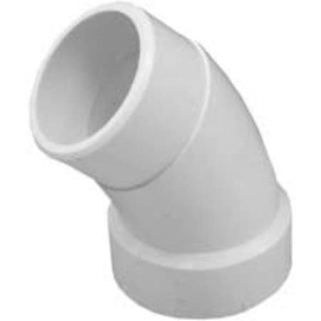 Charlotte Pipe And Foundry PVC 003230800HA 1-1/2IN 45 STREET ELBOW PVC DWV PVC 00323 0800HA