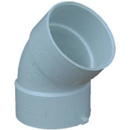 Oldcastle Infrastructure PVC SEWER ELBOW 1/8 BEND HXH 45D 4IN V-504