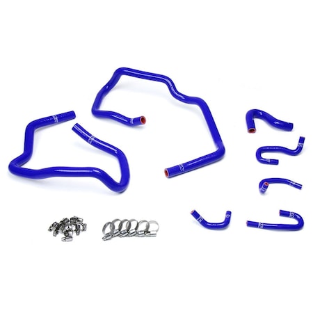 Hps Performance High Temp Reinforced Silicone Heater Coolant Hose Kit, Blue,  57-1547-BLUE