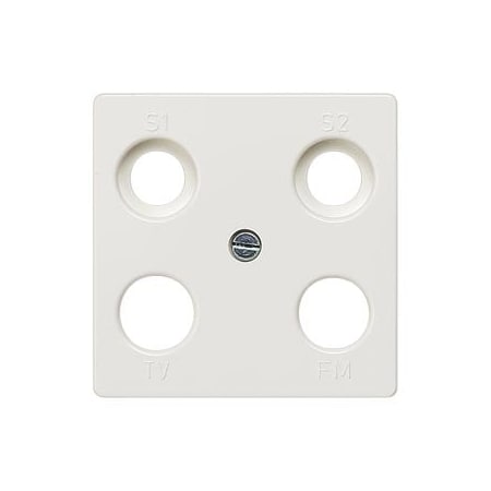 Siemens DELTA i-system titanium white antenna cover plate 55x 55mm for RF/TV/2xSAT 5TG2565