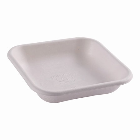 Eco-Products Vanguard Worldview Renewable/Compostable Sugarcane Takeout Container, 9.9oz, 5 x 5 x 1, White, 800PK EP-SCS5NFA