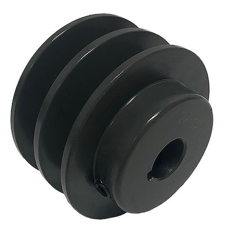 Zoro Select V-Belt Pulley, Cast Iron, Fixed 2AK84X1