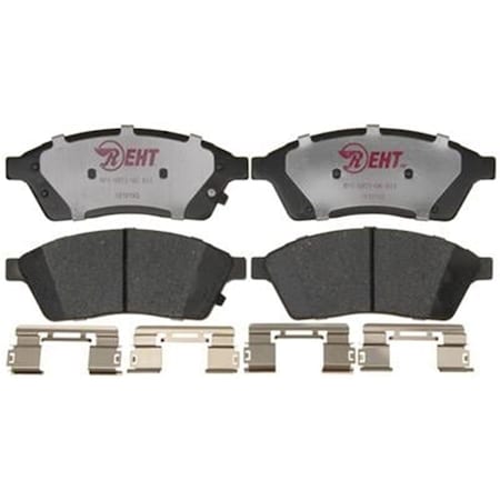R/M Brakes RM Brakes EHT1422H Ceramic Brake Pad Set With Hardware - 2010-2013 Cadillac Srx R53-EHT1422H