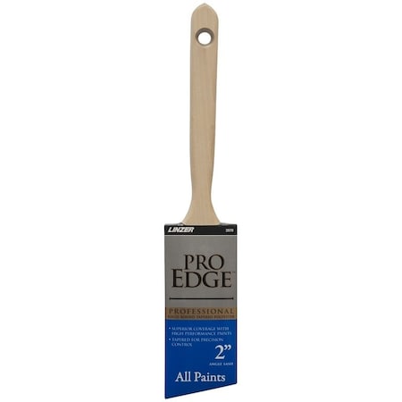 Linzer Paint Brush, 2 in W, Polyester Bristle, Angle Sash Handle 2870-2