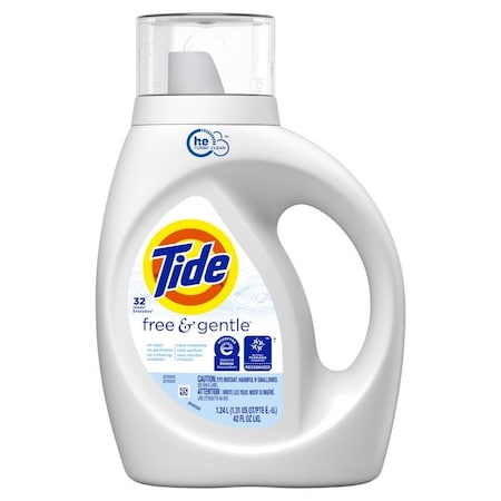 Tide 32 Loads HE Free & Gentle No Scent Detergent Liquid 42 fl. oz. 3700041823