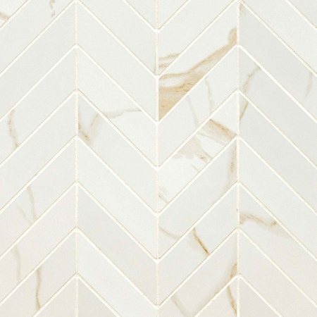 Msi Eden Calacatta Sample Matte Porcelain Chevron Floor & Wall Tile ZOR-PT-0633-SAM