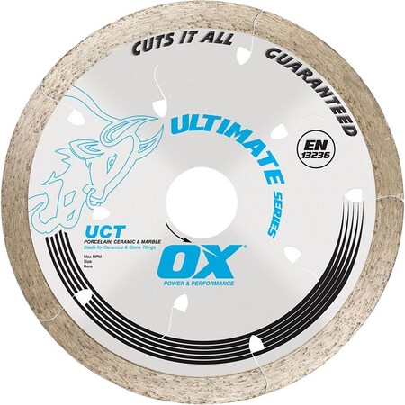 Ox ULTIMATE UCT Blade, 10 in Dia, 5/8 in Arbor, Continuous Rim OX-UCT-10