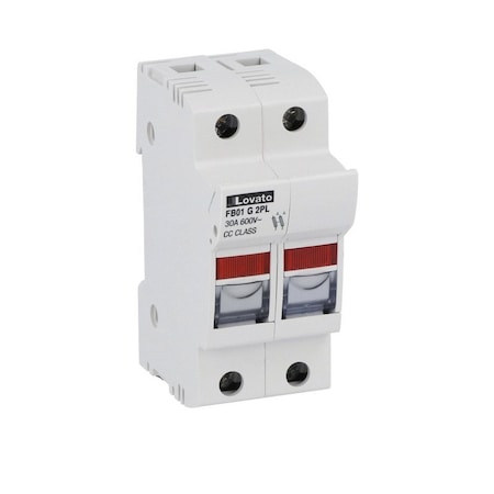 Lovato Fuse Holder 2P Cc Class C/W I., 6PK FB01G2PL