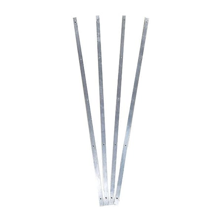 Enpac Batten Strip, Gray, Aluminum 48X1X188-AL-BS