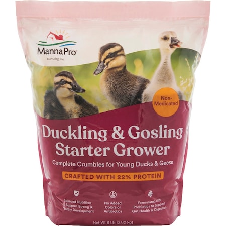 Manna Pro Duck Starter 8 Lb. Grower Crumbles 1030059