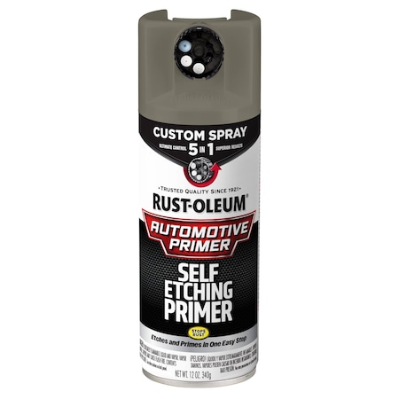 Rust-Oleum Automotive Custom 5-in-1 Self Etching Primer Spray, Dark Green, 12 oz 399969