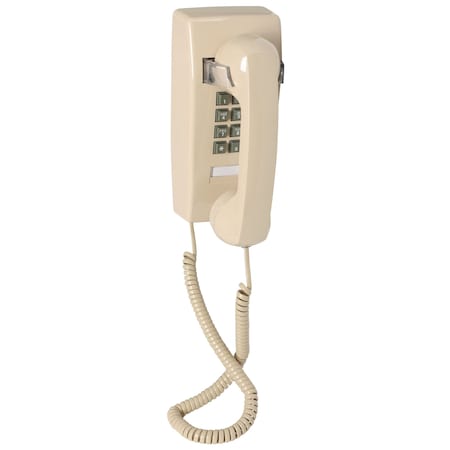 Zoro Select Standard Wall Phone, Beige T-25 CRM w/o MW